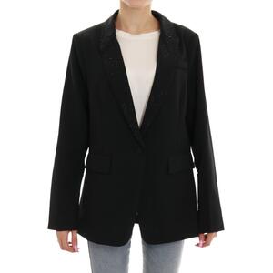 GIACCA CON STRASS NERO